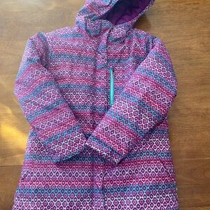 Colorful Patterned Hooded Jacket